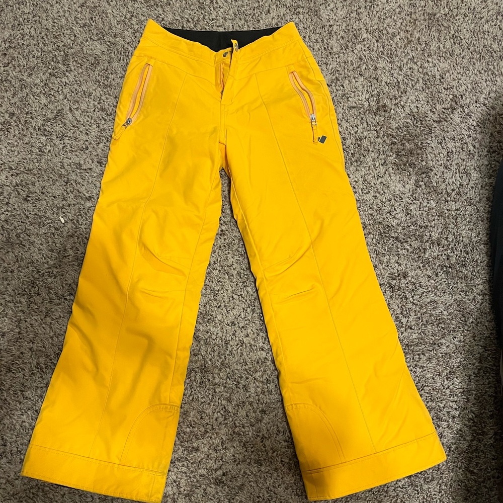 Obermeyer Teen yellow  snow pants